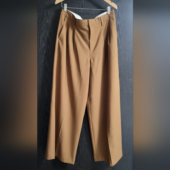 Madewell Harlow Wide-Leg Pant In Tan/Beige - Picture 2 of 16